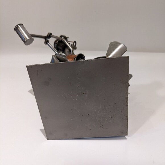 Vintage Hinz & Kunst Metal Sculpture “Computer Rage” – Nuts & Bolts Art Geek - Picture 11 of 11